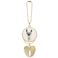 thumbnail image 1 of Disdain Alpaca Ears Pout Art Deco  Fashion Car Keychain Angel Wing Pendant, 1 of 4