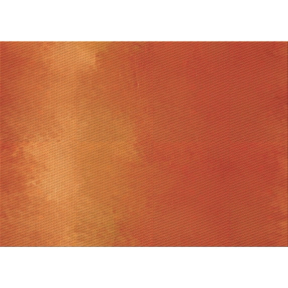 Ahgly Company Indoor Rectangle Patterned Neon Orange Area Rugs, 2' x 4'