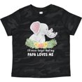 thumbnail image 3 of Inktastic I'll Never Forget That My Papa Loves Me with Cute Elephants Boys or Girls Toddler T-Shirt, 3 of 5