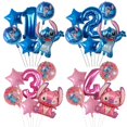 thumbnail image 2 of Juego de 6 globos de fiesta de Disney Lilo & Stitch de 30 pulgadas con números, globos de aire, decoraciones para fiestas de cumpleaños y baby shower, juguetes para niños, regalos, suministros, 2 of 5