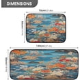 thumbnail image 3 of GZHJMY Kitchen Rugs 2 Piece Waterproof Non Slip Kitchen Mat Japanese Flowers Kitchen Rug Set for Sink Office Kitchen Cafe, 19.7"x47.2"+19.7"x27.6" Carpet Runner, 3 of 7