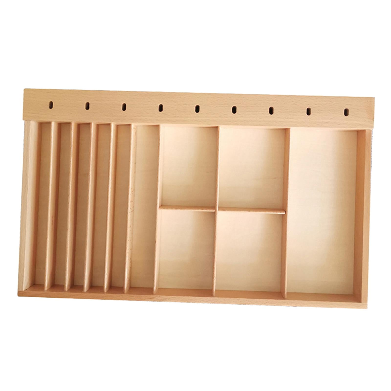 LeeQinersw Teaching Aid Box Montessori Tray Paper Crafts Storage Box Rectangular for Small