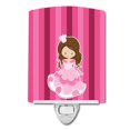 thumbnail image 1 of Carolines Treasures BB9004CNL Princess Brunette Ceramic Night Light, 1 of 1