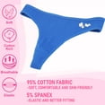 thumbnail image 3 of Women's Underwear Set, Lace Thong and Bikini Panties Brief Cotton Breathable Comfort Undies, 5 Pack (X-Large, Style-537), 3 of 3