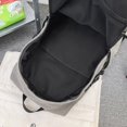 thumbnail image 2 of AMERTEER Canvas Backpack Fashion Simple School Bags Large Capacity for Vacations (Black), 2 of 10