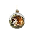 thumbnail image 2 of Qwtwty Glowing Christmas Story Ornament, Light-Up Mini Holiday Scene Christmas Tree Hanging Decoration with Warm LED Light, 2 of 6