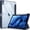 Dark Blue, variant on Hybrid Case for iPad (A16) 11th / 10th Generation (2025/2022), Flip Stand Folio Cover with Pencil Holder