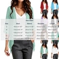 thumbnail image 4 of Hesxuno Short Sleeve Cardigans for Women Lightweight Chiffon Beach Cover Ups Solid Puff Sleeve Cardigan Boho Summer Beach Open Front Tops Red M, 4 of 7