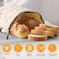 thumbnail image 3 of JCOHOY Durable Organic Beeswax Linen Cotton Reusable Sourdough Bread Bags, Multicolor, 2-Piece, 3 of 10