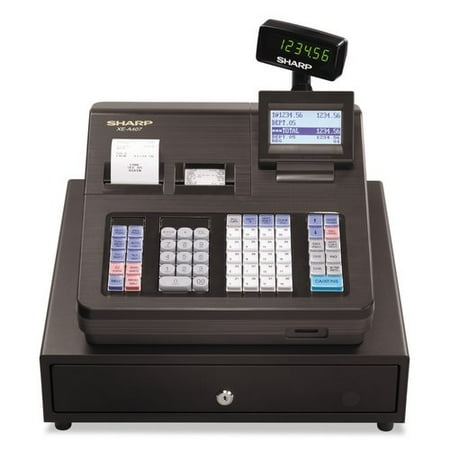 Sharp XE-A407 Cash Register, 7000 LookUps, 99 Dept, 40 Clerk