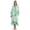 Light Mint Green, variant on Bimba Womens Printed Rayon Cover-Up Caftan Long Kimono Maxi Dress Side Split Beach Kaftan Dress
