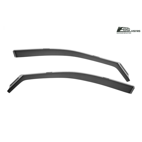 Extreme Online Store Replacement for 2013-2017 Honda Accord Coupe Models | EOS Visors in-Channel Style JDM Smoke Tinted Side Vents Window Deflectors Rain Guard DWV-V172