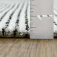 thumbnail image 5 of Luxe Weavers Machine Woven Two-Tone Black White 8x10 Area Rug, Indoor Stain-Resistant Fringed Carpet, 5 of 10