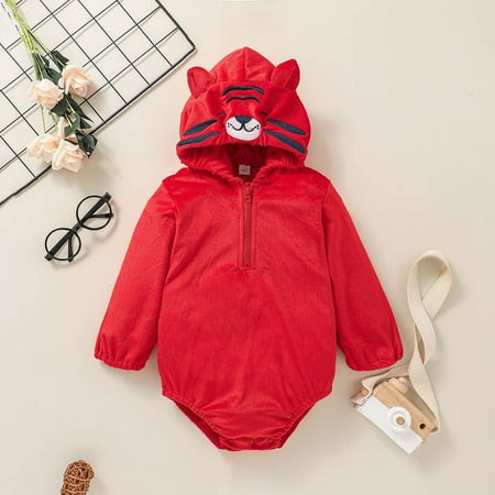 

BadyminCSL Infant Baby Cute New Baby Romper And Cute Autumn Hooded Jumpsuit