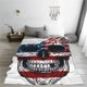 thumbnail image 5 of Fotbe American Flag Skull Manta de Franela Acolchonada con Estampado, Súper Suave y Esponjosa, Extra Grande para Sofá, Cama, Uso Todo el Año-60"x50", 5 of 7