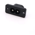 thumbnail image 3 of Ounissouiy Toma de corriente femenina en forma de 8, color negro, con terminales de cobre puro, enchufe y zócalo en forma de 8 CA 2.5A 250V Accesorios para electrodomésticos 10 piezas, 3 of 6