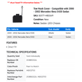 thumbnail image 2 of Tow Hook Cover - Compatible with 2000 - 2002 Mercedes-Benz E430 Sedan 2001, 2 of 2