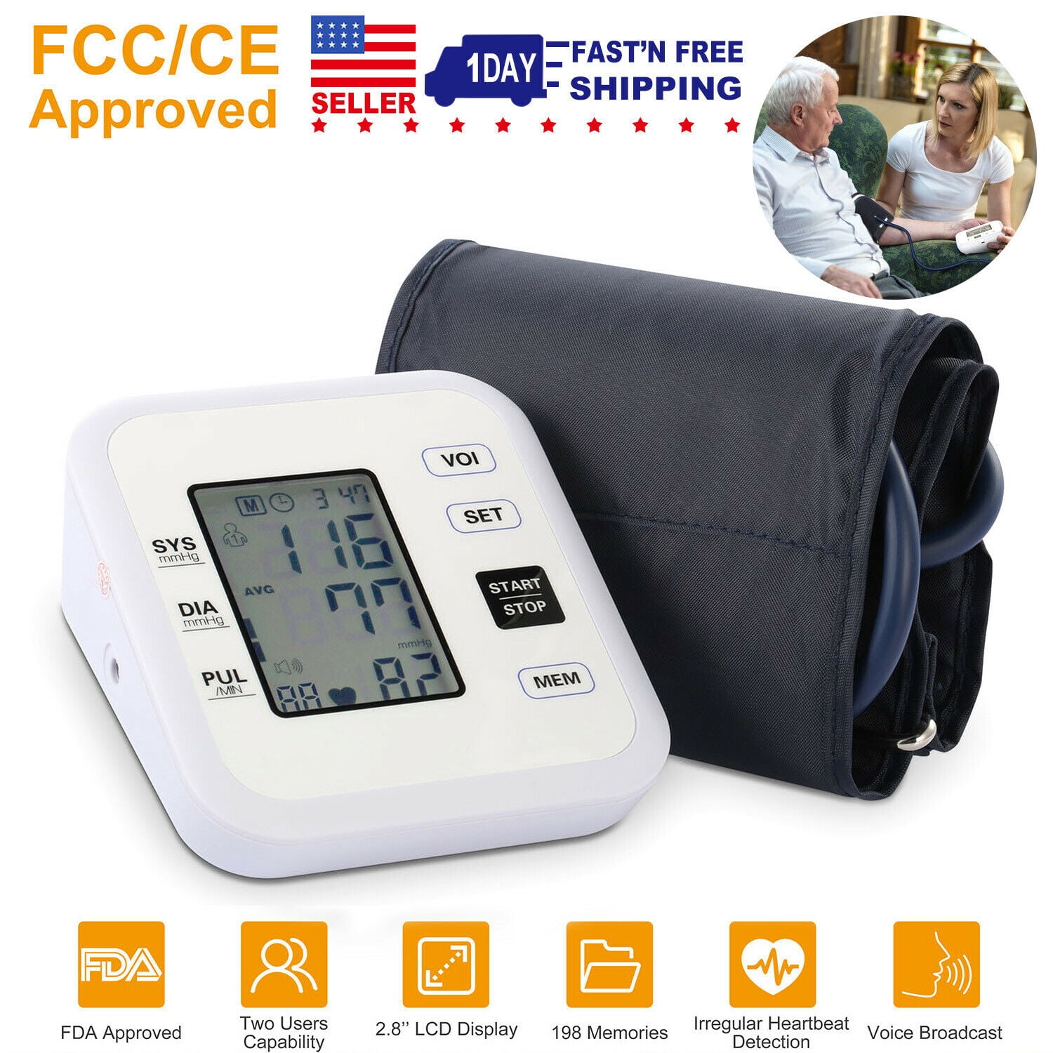Automatic Upper Arm Blood Pressure 