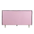 thumbnail image 2 of Benjara King Bed with Faux Leather Upholstery, Pink, 2 of 5