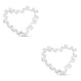 thumbnail image 4 of QualitChoice Xmas Double Layer Cloth Decorative Ribbon Lights Holiday Christmas Tree Room Bar Coffee Shop Ornaments Silver, Warm 2M 2Set, 4 of 6