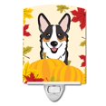 thumbnail image 1 of Caroline's Treasures Tricolor Corgi Luz de noche de cerámica de acción de gracias, 6 x 4, multicolor Caroline's Treasures BB2061CNL, 1 of 1