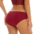 thumbnail image 4 of EchfiProm Red Underwear Women Pack High Waist 5PC Plus Size Breathable Comfortable Polyester Period XXXXXL, 4 of 9