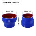 thumbnail image 3 of Unique Bargains ID Straight Silicone Reducer Hose Silicone Hose Coupler Intercooler Tube Blue Red for Car, 3 of 6