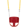 thumbnail image 6 of Eastern Jungle Gym Heavy-Duty High Back Full Bucket Toddler Swing Seat | Coated Swing Chains Fully Assembled | Red Swing Set Accessory, 6 of 7