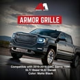 thumbnail image 2 of AMERICAN MODIFIED Armor Grille for 2016 to 2018 GMC Sierra 1500, Matte Black, 2 of 11