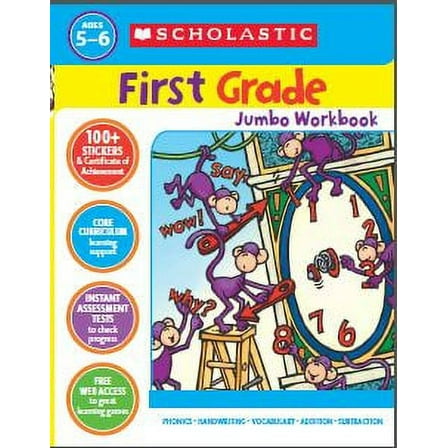 Scholastic First Grade Jumbo Workbook (Hardcover)