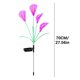 thumbnail image 3 of Artificial Solar Light Ground Stake Fake Flower For Garden Outdoor Faux With LED Lamp Waterproof Yard Decoration For Patio, 3 of 7