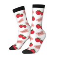 thumbnail image 1 of Balery Strawberry Calcetas Largas con Estampado para Hombre y Mujer – Suaves y Transpirables, Talla Única (US 5-11), 1 of 6