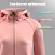 thumbnail image 2 of Chaqueta a prueba de viento para mujer, cálida, antiestática, impermeable, con capucha, cómoda, para viajes de senderismo, 2 of 7