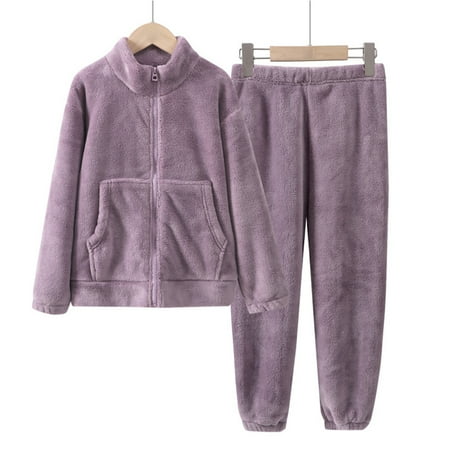 

KYAIGUO Parent-Child Flannel Pajamas Matching for Kids Toddler Baby Mom Dad Party Family Matching Pajamas Warm Soft Sleepwear Outfit