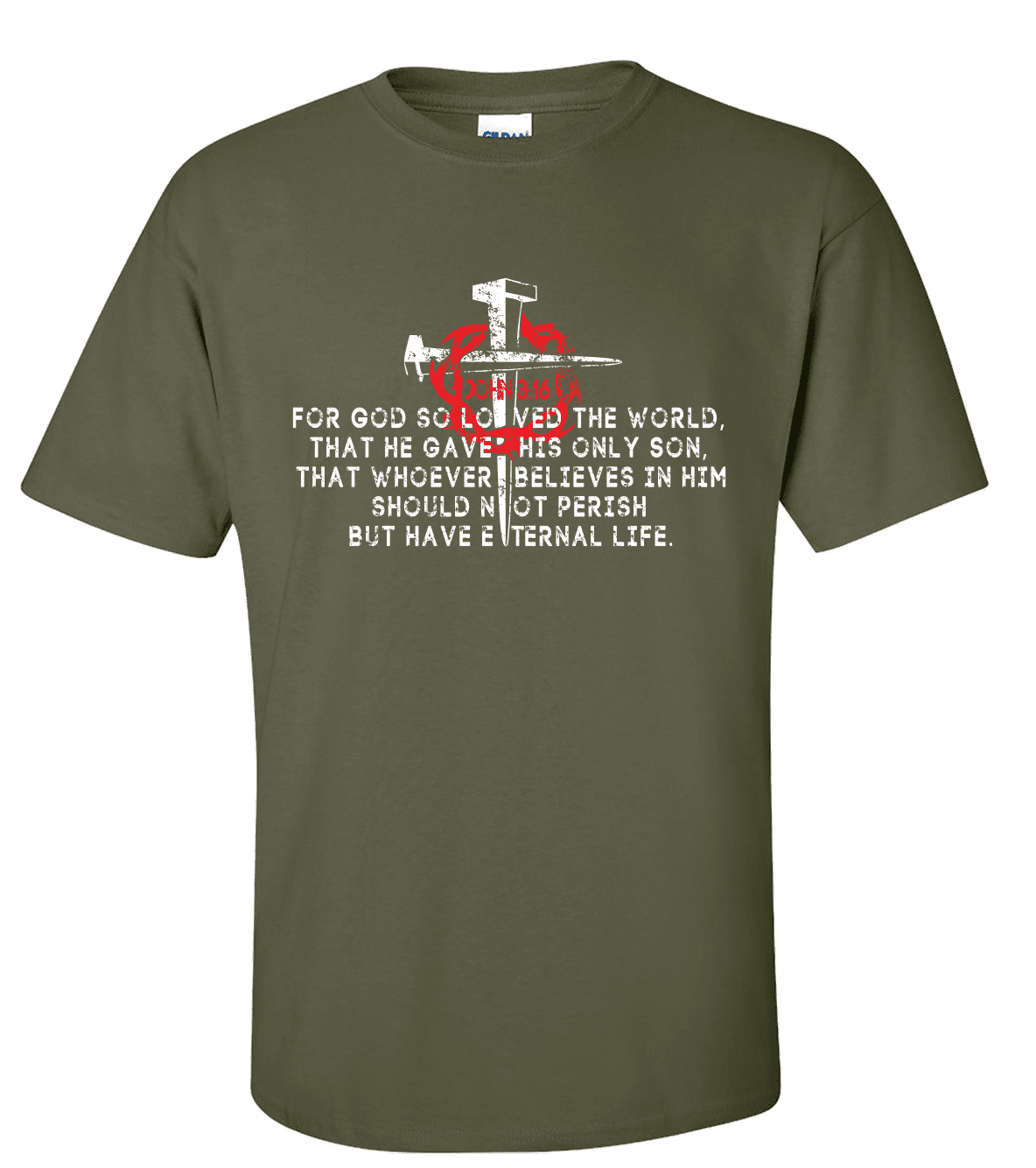 Men s Christian John 3 16 Scripture Bible Verse For God So Loved The