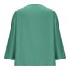 thumbnail image 5 of Vestidos Casuales Para Mujer, Blusas De Mujer De Moda Blusa de lino con cuello en V, manga 3/4 y botones, suelta, de color liso, para mujer, 5 of 6