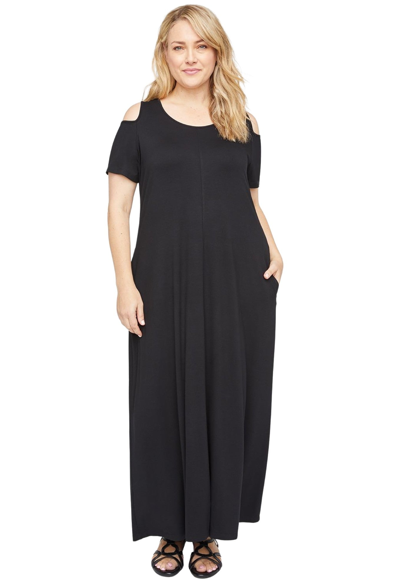 Gramercy Open-Shoulder Maxi Dress 