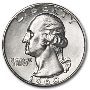 1960 Coins - 1960 Washington Quarter BU
