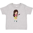 thumbnail image 3 of Inktastic Rock Girl, Brown Hair, Band Singer, Microphone Girls Baby T-Shirt, 3 of 5