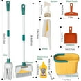 thumbnail image 2 of Darzheoy Kids Cleaning Set 8 pcs Housekeeping Pretend Play Set Toddler Cleaning Set Broom and Mop Set for Toddler Pretend Home Cleaning Play Toy, 2 of 9