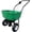Black handle + Green bucket, variant on 70 lbs Walk-Behind Fertilizer and Seed Spreader, 8 Inch All-Terrain Pneumatic Tires, Adjustable Flow Control for Lawn Garden Snow Melt