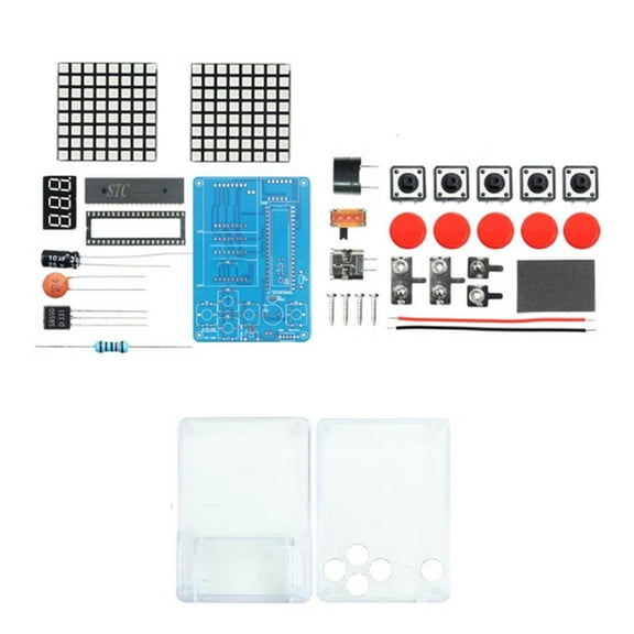 Retro Gaming DIY Soldering Project Kit Featuring 4 Classical Game for Learning