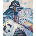 thumbnail image 2 of Edvard Munch 20x23 Gold Ornate Framed and Double Matted Museum Art Print Titled - Winter in Kragero (1916), 2 of 4