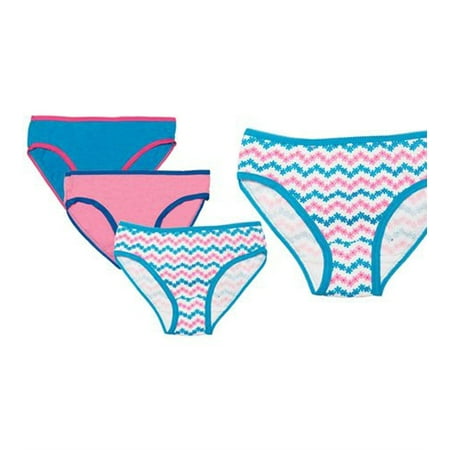 Lil' Vicky's Girls' Assorted 3-Pack Cotton Bikini (Best Swim Bottoms For Big Thighs)