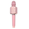 thumbnail image 1 of relayinert Micro Sans Fil Téléphone Intelligent Bluetooth-compatible Rechargeable KTV Karaokés Microphone Cuir Remplacement Chant à Main Rose, 1 of 7