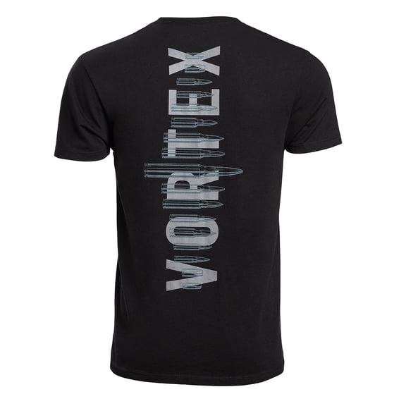 VORTEX Adult Male Cartridge Contrast Short Sleeve T-Shirt, Color: Black, Size: 2XL