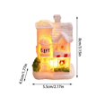thumbnail image 3 of nTRIUQJ Enchanting Village Resin Desktop Ornament Miniature Holiday Tabletop Display Festive Winter Scene Centerpiece Collectible Crafted Cottage C, 3 of 5