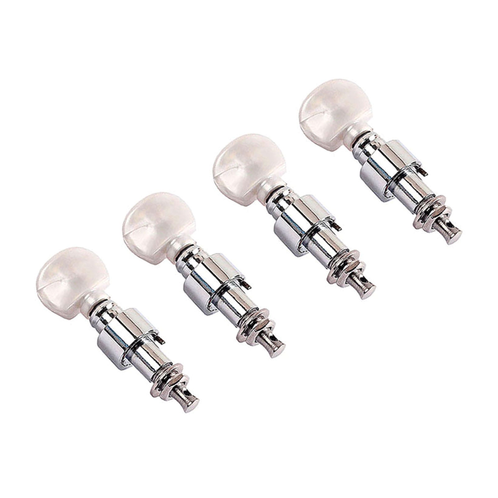 4Pcs/pack Banjo Tuner Banjo Geared Machine Pearled Pegs Tuning 4 Head Tuner Tone Keys Musical Instrument Accessories Set