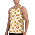 thumbnail image 2 of Gaeub Pumpkin Maple Leaves Men's Athletic Tank Top, Workout Sleeveless Shirts, Running Tank Tops for Gym, Running, Training - 3X-Large, 2 of 9
