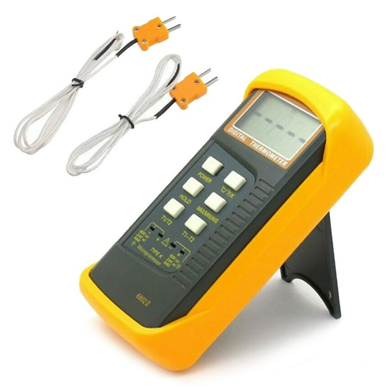 6802 II Dual Channel K Type Digital Thermocouple Thermometer Measurement  Gauge